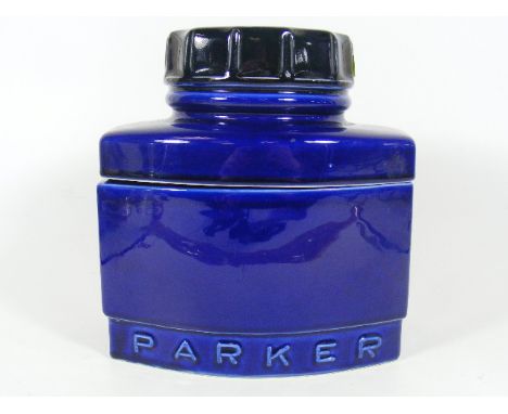 A Large Ceramic Parker Ink Bottle