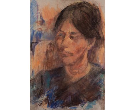 DAVID WILD (1931 - 2014)PASTEL DRAWINGBust portrait of a lady22" x 15" (56 x 38cm) andSAME ARTISTPENCIL AND WASH DRAWINGSeate