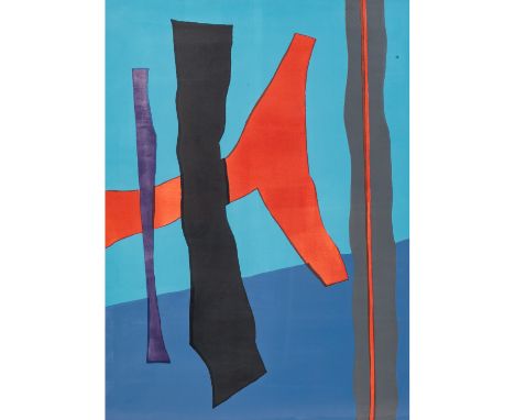 WINTER, FRITZ (1905-1976), "Olympia", abstrakte Komposition für "Olympische Spiele München 1972", Farblithographie/Papier, u.