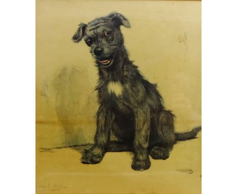 After Cecil Charles Windsor Aldin (British 1870-1935): 'Who Said Police' - a Gent of colour, lithograph signed in pencil pub.