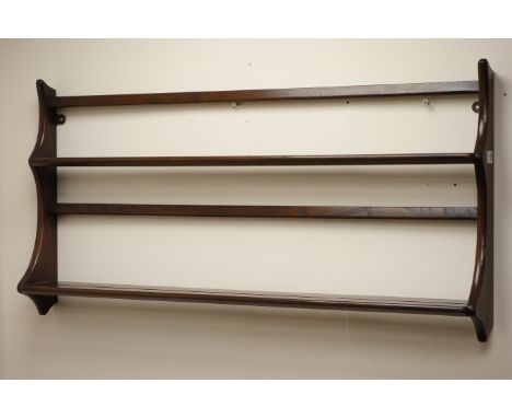 Ercol two tier plate rack, shaped sides, W97cm Condition Report Click here for further images, condition, auction times & del