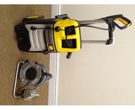 Parker PGMT-S200 petrol strimmer and a Titan TTB355CHN electric chain saw and a Workzone Q1W-SP02-2300B pressure washer and t