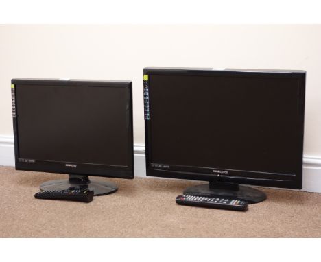 Hanspree HSG 1087 LCD television with remote control and a Hanspree HSG 1086 television with remote control (This item is PAT