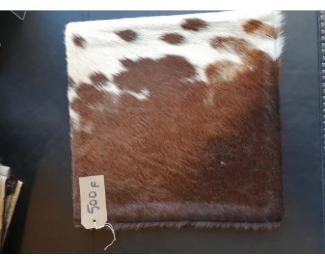 { Option of lots:  497, 498, 499, 500 } Cowhide Leather Cushion Cover 100% Natural Hide Handmade 35cm RRP £120