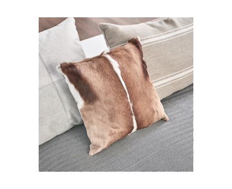 Cushion - 4 x Springbok Cushions Handcrafted Genuine Springbok Hide Cushion 40x30x15cm RRP £625