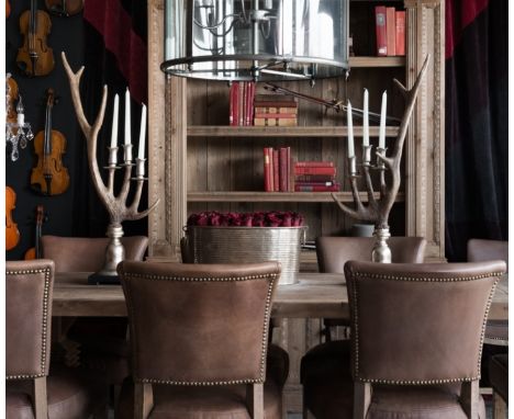 A Pair Antler Candle Holders Naturally Shed Antlers Have Been A Key Feature Of Hunting Lodges Since The Late 19th Century Gil