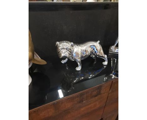 Medium Electroplated Bulldog This unique aesthetically pleasing electroplated bulldog is perfect for any home. This is a high
