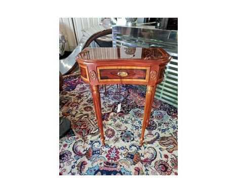 { Option of lots:  93, 94 } Jonathan Charles Fine Furniture Classic Regency Style Console Table In Solid Mahogany And Rosewoo