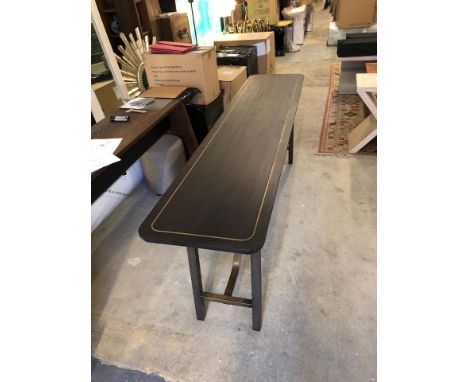 Tarmac Console Table Asmara Ebony And Vintage Bronze Asmara Ebony Is A Pioneering Finish That Provides A Sustainable Alternat