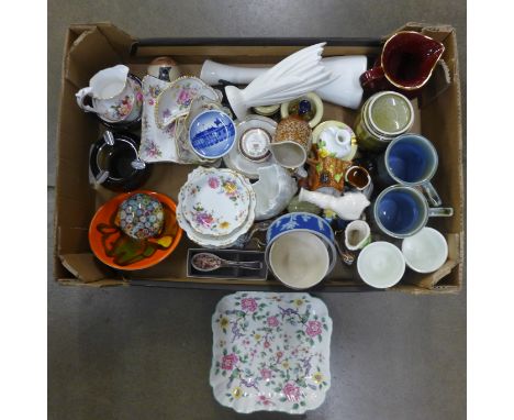 A collection of decorative china including Derby Posies and a Poole dish **PLEASE NOTE THIS LOT IS NOT ELIGIBLE FOR POSTING A