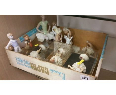 Box of Continental figures, Hummel etc.