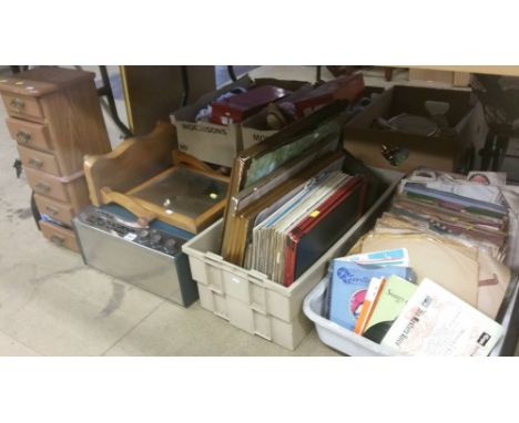 Record player, mirror etc.