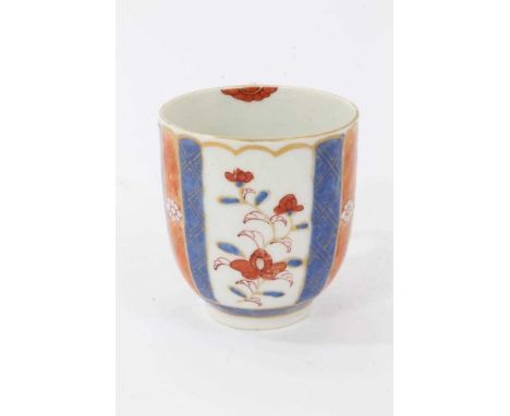 A Worcester Giles decorated Imari style coffee cup, circa 1770, 6.5cm highProvenance: Zorensky CollectionCondition report: In