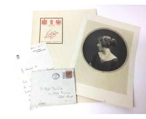 H.R.H.Elizabeth Duchess of York (later H.M.Queen Elizabeth The Queen Mother) fine 1920s portrait photograph of the Princess l
