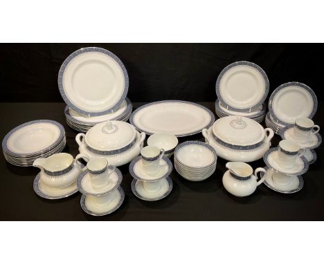 A Royal Doulton Sherbourne pattern dinner and tea service 
