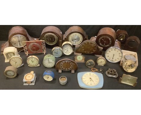 Horology - an oak Westminster chime mantel clock; other cases, spares, parts and repairs; qty 