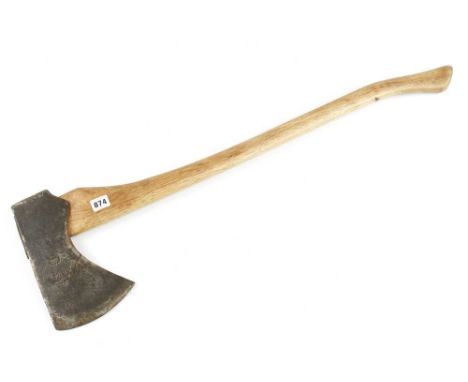 A 6lbs ELWELL felling axe dated 1924 G+ 50