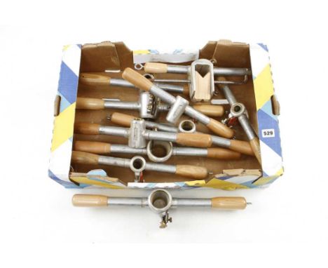 A rare set of ten ASHEM rotary planes with beech handles G++