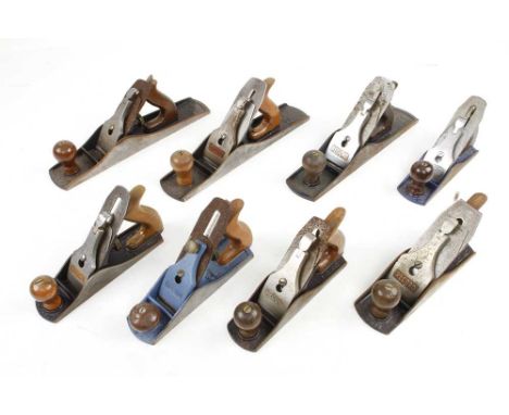 Eight RECORD planes 04, 05 and 05 1/2 some light rust for restoration G