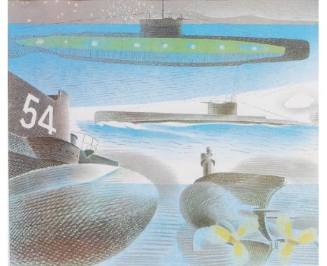 After Eric Ravilious (1903-1942) - Submarine Series, print in colours, label verso stating published by The Camberwell Press 