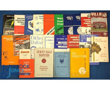 Selection of Football Club Handbooks to include 1953 Bradford City Jubilee (76 pages), 1952/53 Bedford Town handbook, 1954/55