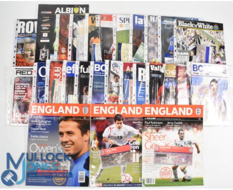 2005/2006 Manchester Utd complete season away programmes (19) plus match tickets (13), Carling Cup Birmingham City + ticket, 