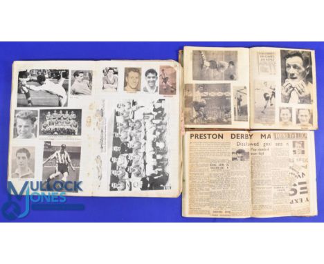 Collection of football scrapbooks mid 1950s to early 1960s (3) to include a large scrapbook (1) covering many clubs with play