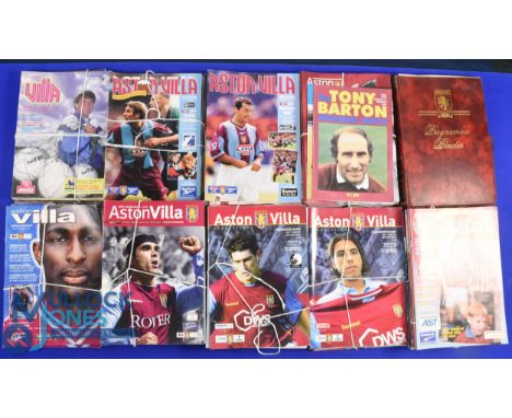 1992-2006 Aston Villa Home Football Programmes, a collection of part years 94-95 x18, 95- 96 x3, 99-2000 x22, 2002-03 x21, 20