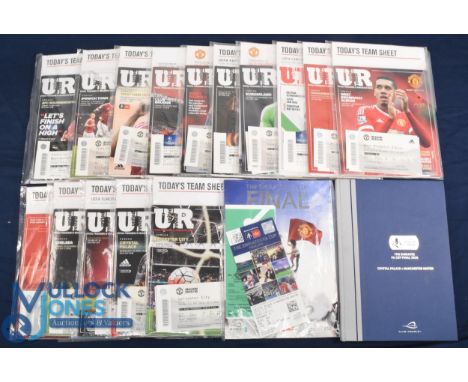 2015-2016 Manchester United Home Programmes with FA Cup Final Football Programme Ticket, hospitality tickets, media tickets, 