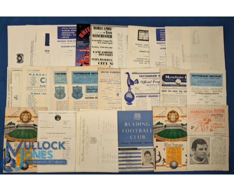 Selection of reserve match programmes to include 1951/52 Wolves v Stoke City, Reading v Charlton Athletic (Cup), Wolves v Bar