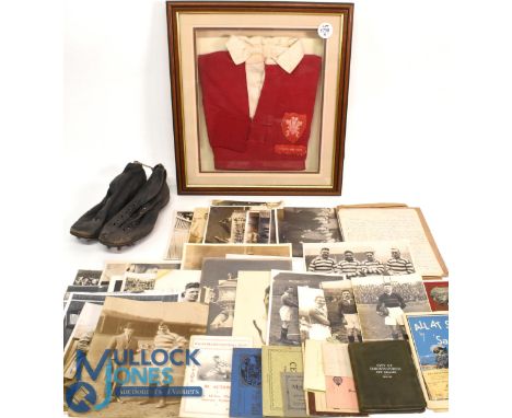 1920 on: Jim Sullivan Archive, Wales R League Jersey etc (Qty): Marvellous selection around the great Welsh and GB goalkickin
