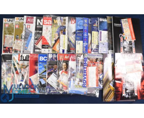 2003/2004 Manchester Utd compete league season away match programmes (19) + match tickets (18-less Chelsea); also FAC away at