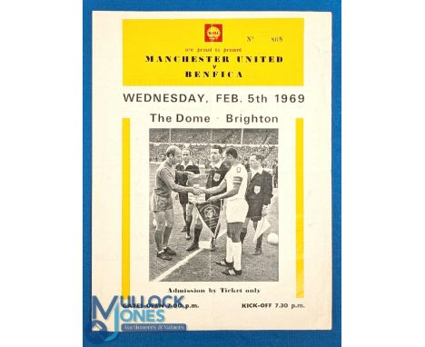 1968 European Cup final film (promoted by Shell), limited edition showing by ticket only at The Dome, Brighton 5 February 196