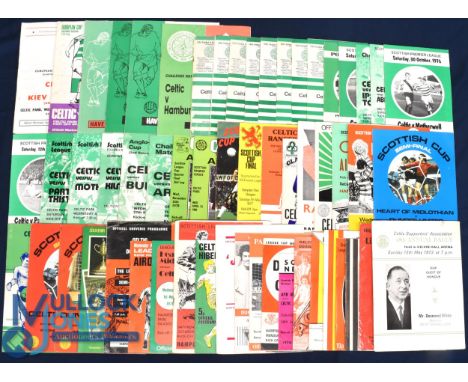 Collection of Celtic home match programmes European fixtures 1965/66 Dynamo Kiev (ECWC), 1972/73 Ujpest Dozsa (poor) (EC), 19