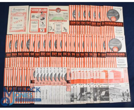 Collection of Sunderland home match programmes 1948/49 Birmingham City, 1950/51 Coventry City (FAC), 1954/55 Burnley (FAC), 1