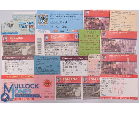 1985-2009 International Football Tickets, a collection to include full international friendlies, U21 matches - Wales v Sapin 