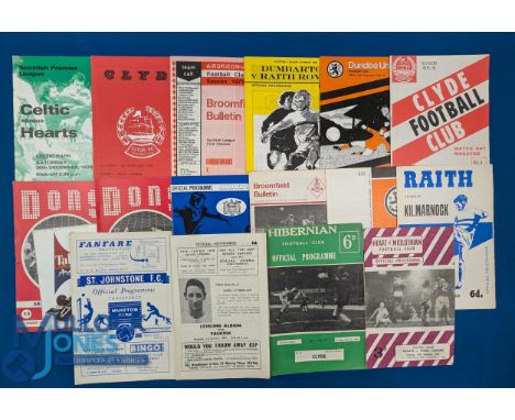 Collection of Scottish League POSTPONED match programmes to include 1961/62 Hearts v Third Lanark (18 November 1961), 1965/66