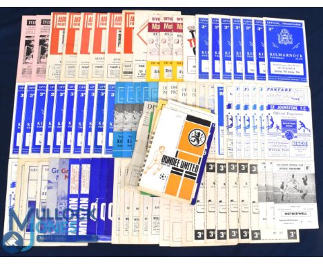 Selection of Scottish programme to include Raith Rovers 1961/62 Hearts (SLC); Airdrie 59/60 Kilmarnock, 62/63 Dundee, 63/64 C