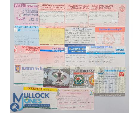1994-95 Football Ticket Collection, mostly Manchester United Away tickets, to include FA Cup Final and FAC rounds (18)