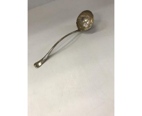 An Edwardian silver soup ladle (by Brook &amp; Son, London 1906), approx. 9 oz