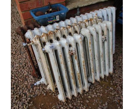 4 vintage cast iron radiators