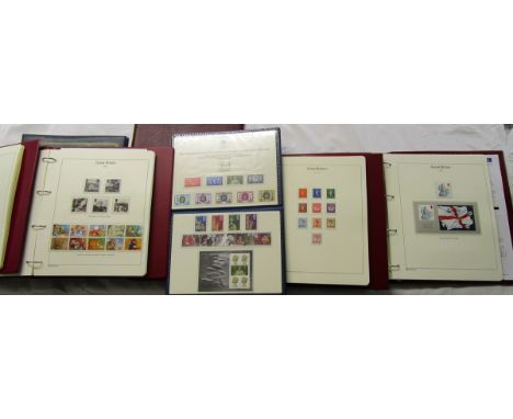 Stamps - Shelf of mint stamps in folders, mostly GB decimal - Many interesting 1st class examples