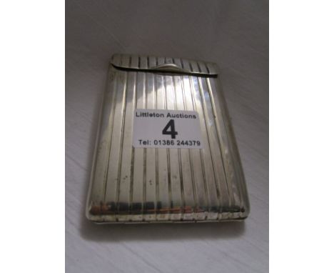 Silver cigarette case, Continental hallmark