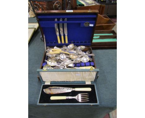 Boxed fish knife, fork and other flatware
