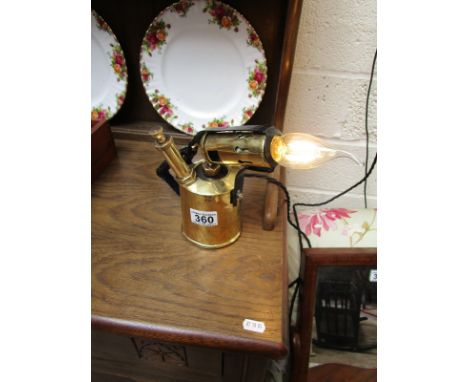 Vintage blow torch lamp