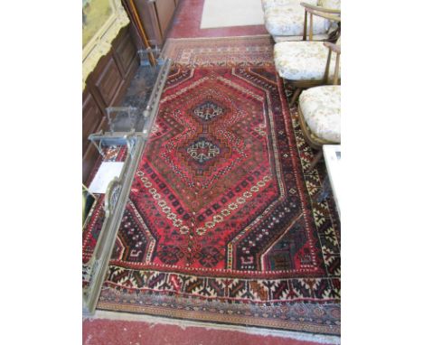 Patterned wool rug