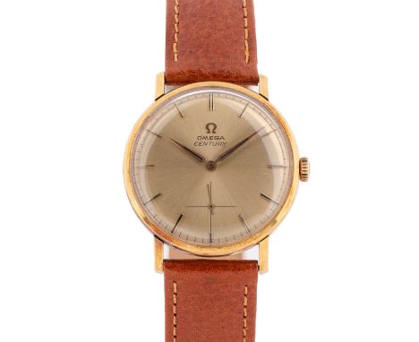 A GENTLEMAN'S 18K SOLID GOLD OMEGA CENTURY WRIST WATCHCIRCA 1964, REF. 121.014Movement: 17J, manual wind, cal. 269,  signed O