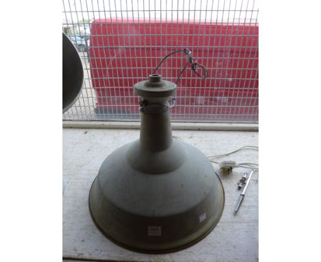 An industrial light shade
