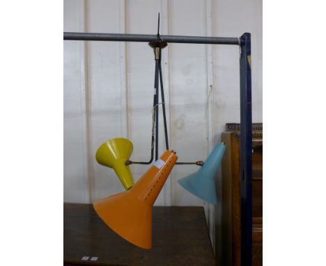 A 1960's ceiling light fitting