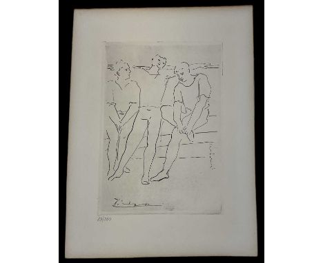 PABLO PICASSO; a Grace and Movement limited edition print, numbered 89/300, 28 x 19.5cm, unframed.